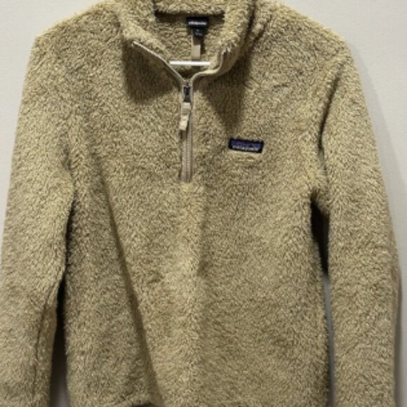 Patagonia Womens Beige 1/4 Zip Fleece Sweatshirt/Jacket Size Small - Picture 1 of 5
